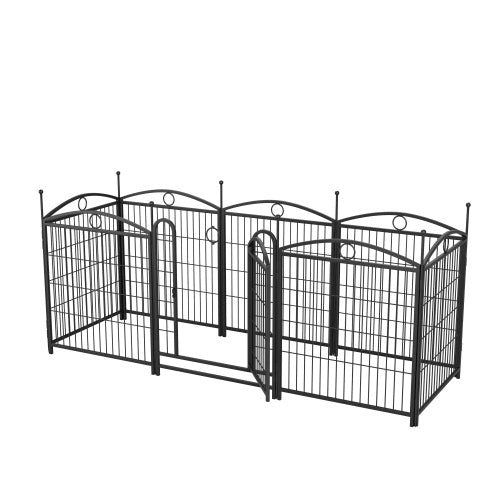 32 Inch 8 Panel Metal Dog Fence Pet Outdoor Playpen