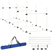 4-piece Dog Agility Training Equipment With Height-adjustable Jumping Poles